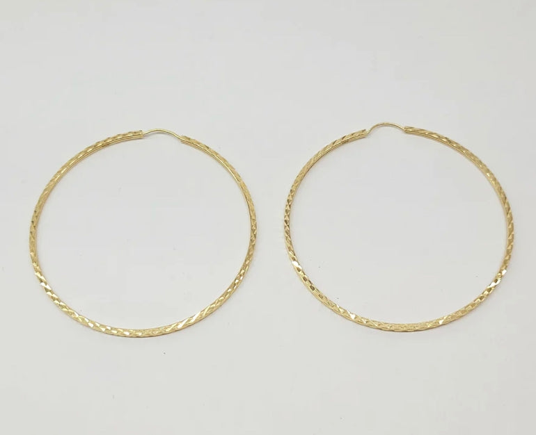 18k Gold Hoop Earrings
