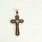 18k Rose Gold Cross Pendant
