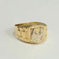 18k Horseshoe Men's Ring