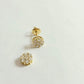 Flower Diamond Cluster Earrings