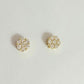Flower Diamond Cluster Earrings